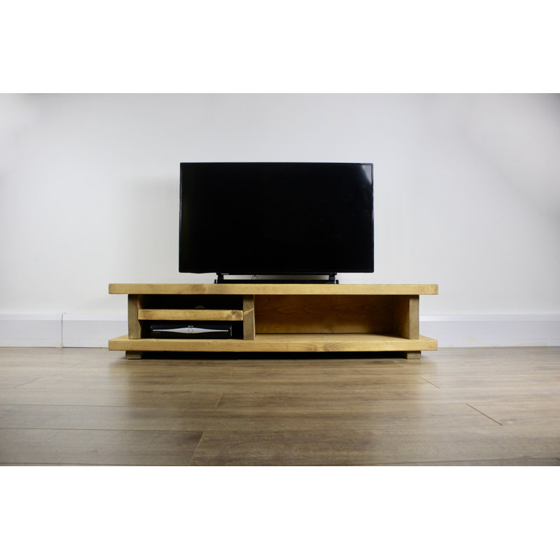 Burlywood Unfinished TV Stand for TVs up to 88"