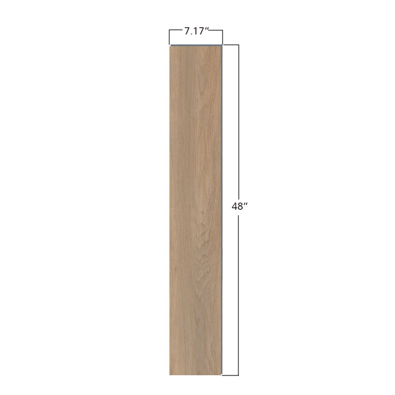 VINTAGE BLUE 6.0MM 20MIL 7.18''W×48''L WATERPROOF SPC VINYL FLOORING, Yellow Pine