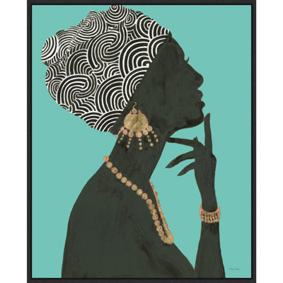 Graceful Majesty I by Emily Adams - Floater Frame Painting on Canvas