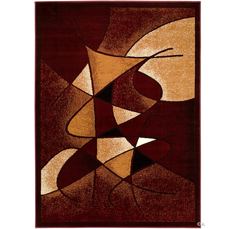 Lucey Performance Abstract Indoor Rug, Rectangle  7'10" x 10'2"
