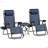 Outsunny Zero Gravity Chair Set With Side Table, Folding Reclining Chair