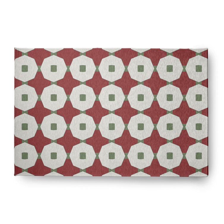 Tapis en chenille à boutons