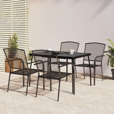 Carles 4 - Person Patio Dining Set with Rectangular Table