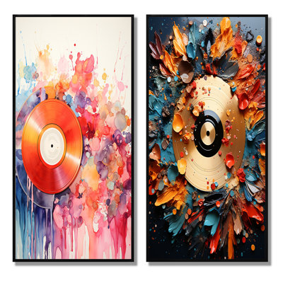 " Colorful Vinyl Melodies " 2 - Pieces