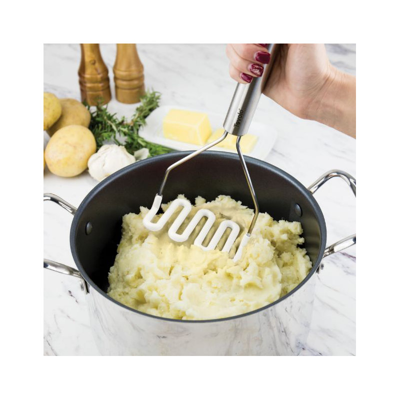 Pilon à purée, Blanc / Blanc