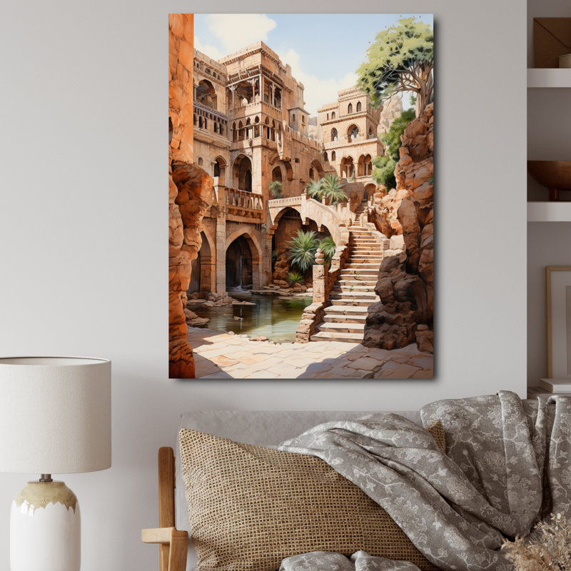Fortress Majestic Guardians II - Cityscapes, impression d'art mural, H 44 po x l 34 po x P 1,5 po, Toile tendue