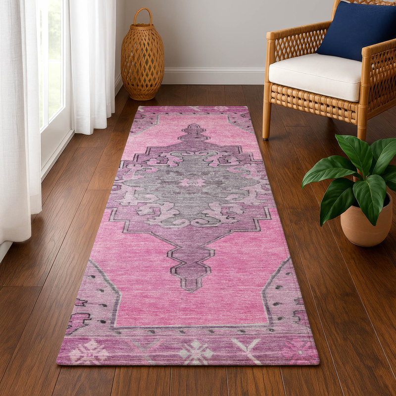 Premium Machine Washable Lubbers AMF1731 Global Rug, Runner 2'3" x 7'6"