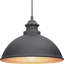Luminaire suspendu d'extérieur 1 lumière H 8 po Minnewaukan-1244931971