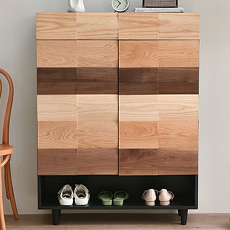 Rangement à chaussures moderne en bois massif
