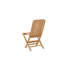 Fahlbusch Folding Patio Dining Side Chair with Cushion