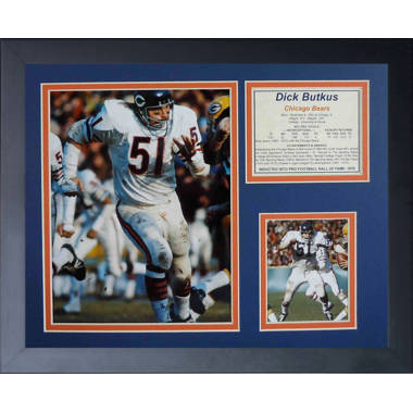 : Dick Butkus & Gale Sayers 16 X 20 Unframed Matted Photo  Collage by Legends Never Die, Inc.