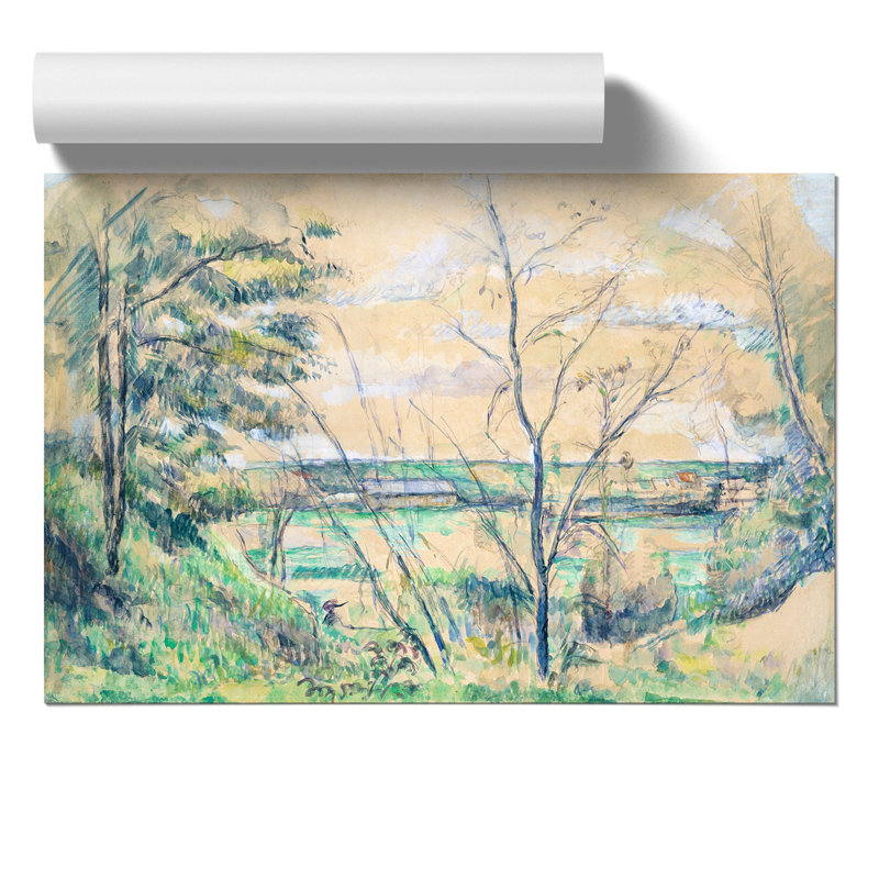 In the Oise Valley by Paul Cezanne - Frameless Print, 42cm H x 59cm W x 0.1cm D