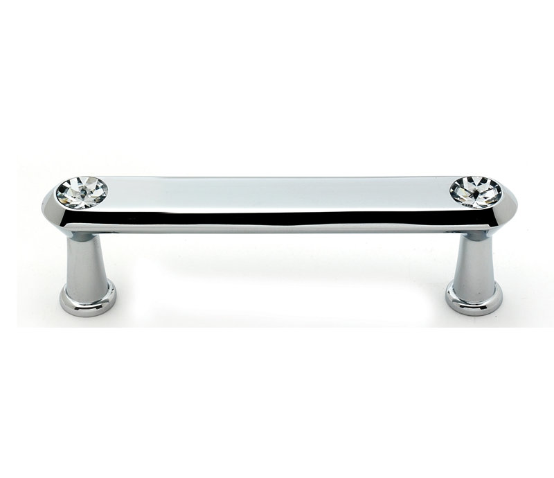 Poignée contemporaine, Chrome poli, 3 1/2"