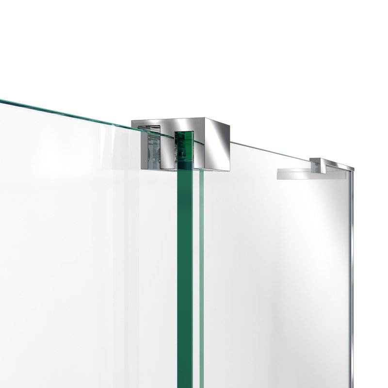 Mirage-X 55-59" W x 71" H Frameless Shower Door with ClearMax™ Technology, Right Opening, Chrome