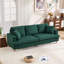 Corduroy Sofa Set with 2 Throw Pillows, Deep-Seated Upholstered Couch with Square Arms, Cosy Living-590894375-602942140