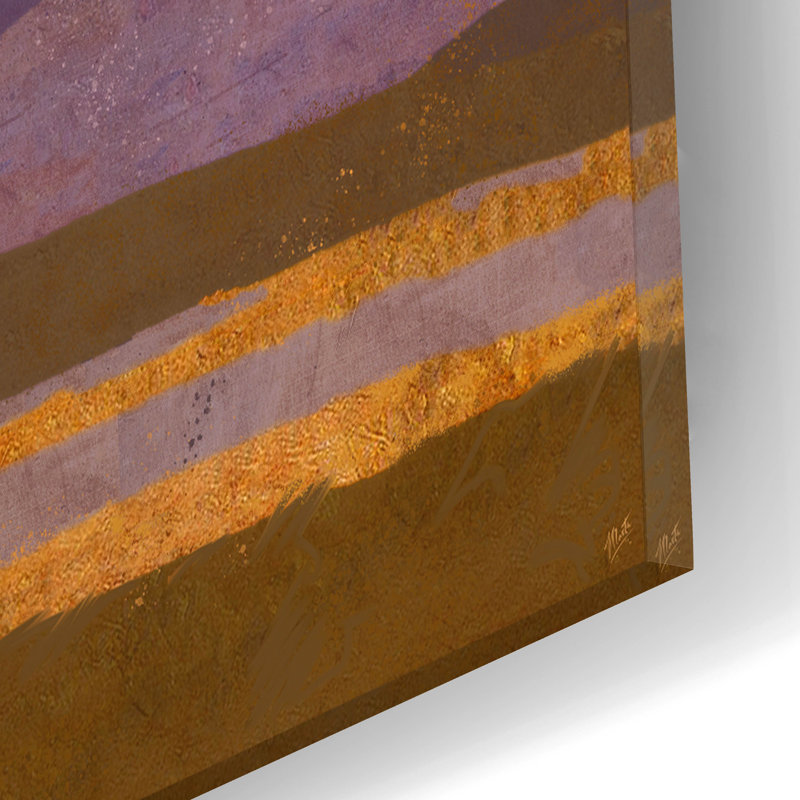 Art mural en verre Breakwater Bay «Light Of The Sun No. 1» par Marta Wiley, H 16 po x l 12 po x P 0,13 po