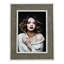 Nilde Silver Metal Picture Frame with Mat
