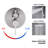 Thermostatic Complete Shower System with Rough in-Valve-97571255