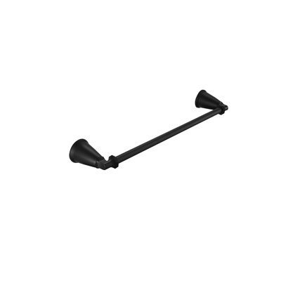 Z Collection 18" Wall Mounted Towel Bar - Matte Black