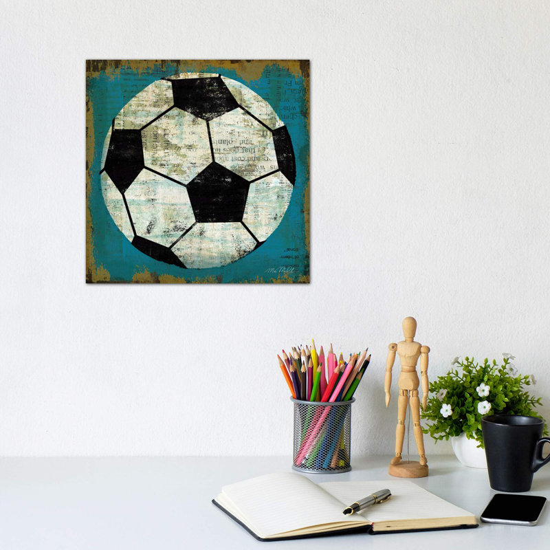 «Ball IV» par Michael Mullan - reproduction d'art, H 12 po x l 12 po x P 0,75 po, Toile tendue, Pas de tapis