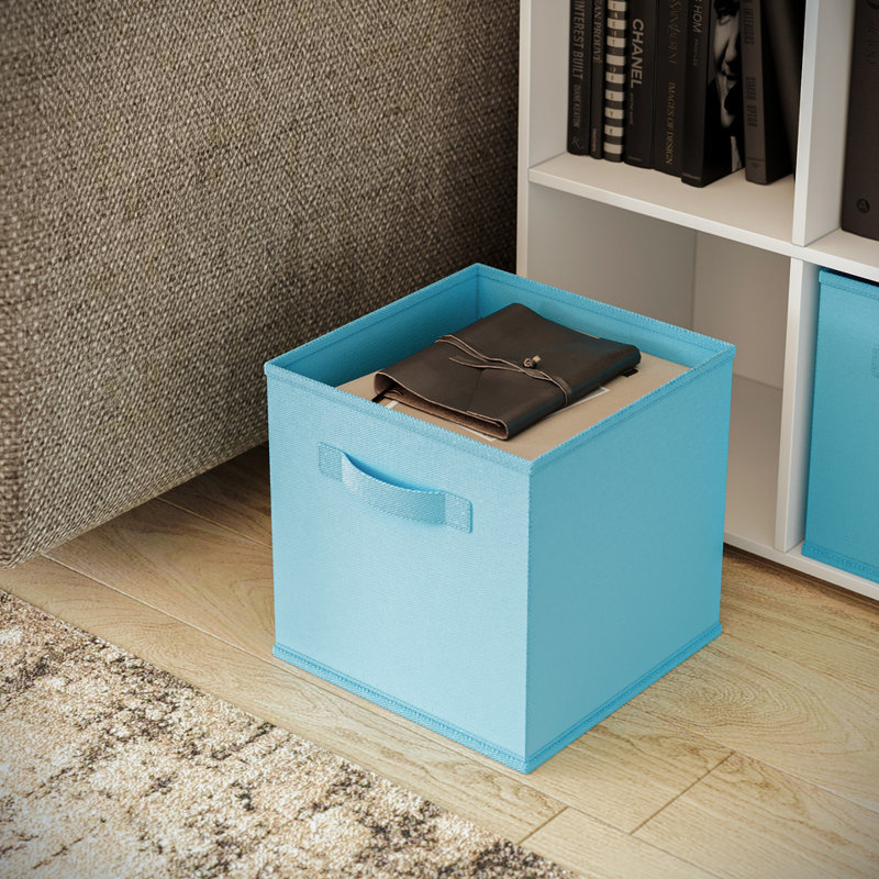 95.3 cm H x 88.8 cm W Cube Bookcase, Sky Blue