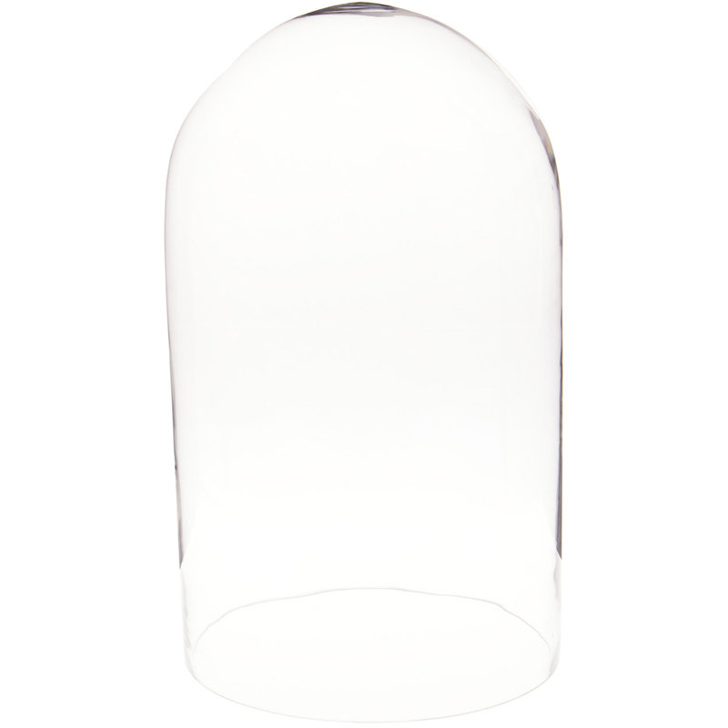Cloche à dôme en verre 11,75 "x 20" Vucciria, Pas de base