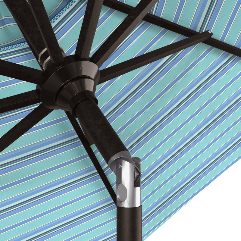 Parasol 108 po Market Sunbrella, Sunbrella® Dolce à rayures oasis