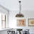 2-Light Antique Ceiling-Mounted Hanging Lamp