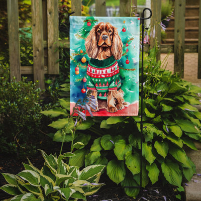 Drapeau de Noël Sussex Spaniel
