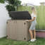 Decksplore 255 Gallons Resin Outdoor Storage Cabinet, Waterproof & Lockable-101757926