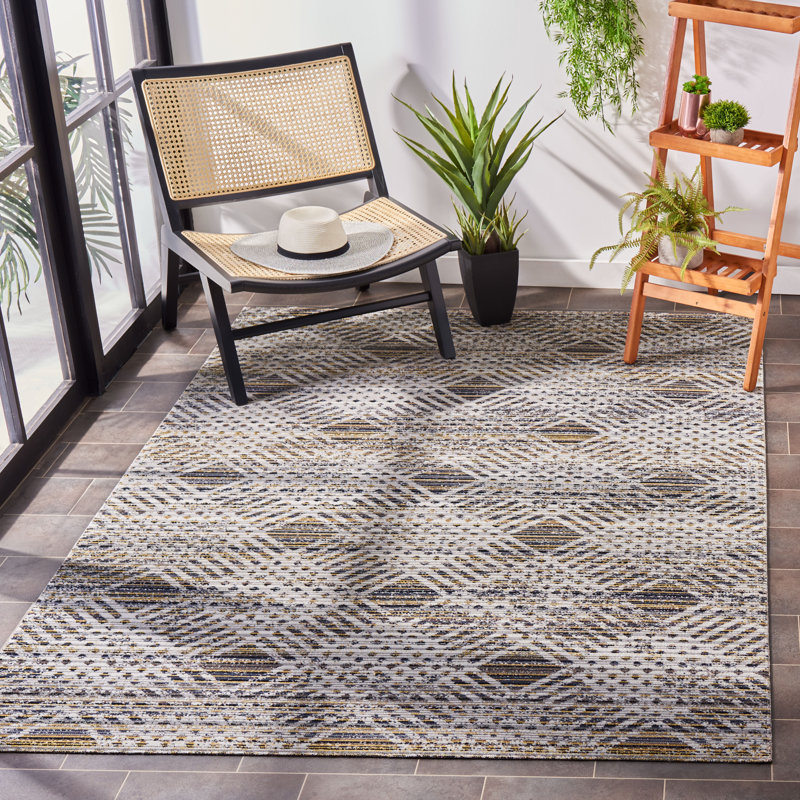 Tapis intérieur / extérieur Alayiah 300 Performance, Rectangle 4 pi x 6 pi