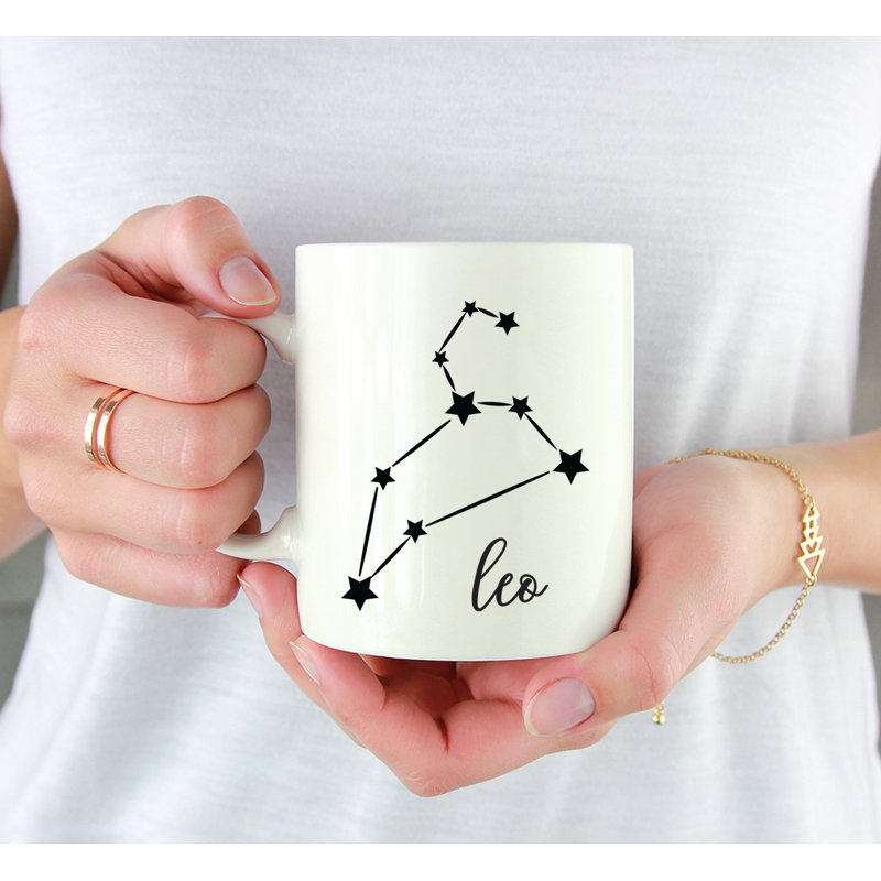 Tasse à café Zodiac en forme d’étoile constellation, Lion