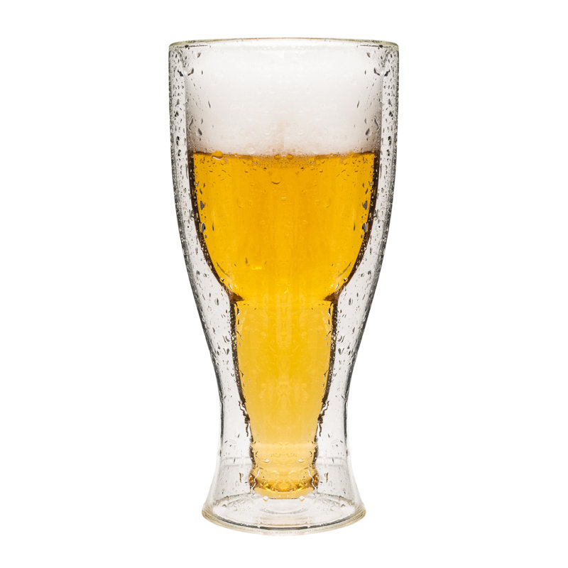Verre à bière blanche