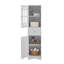 Grande armoire de salle de bain avec tiroir et portes avec tablette réglable pour la salle de bain-1274390859