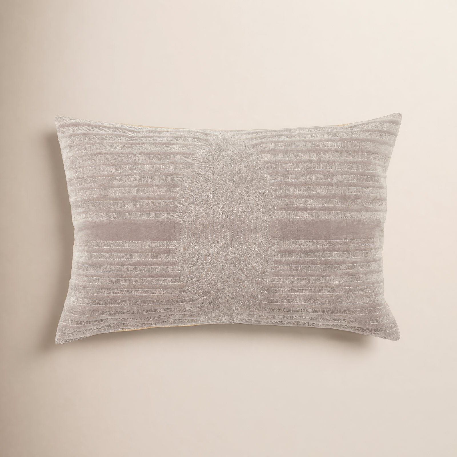 Deco 24" x 16" Throw Pillow, Light Gray, Polyester/Polyfill