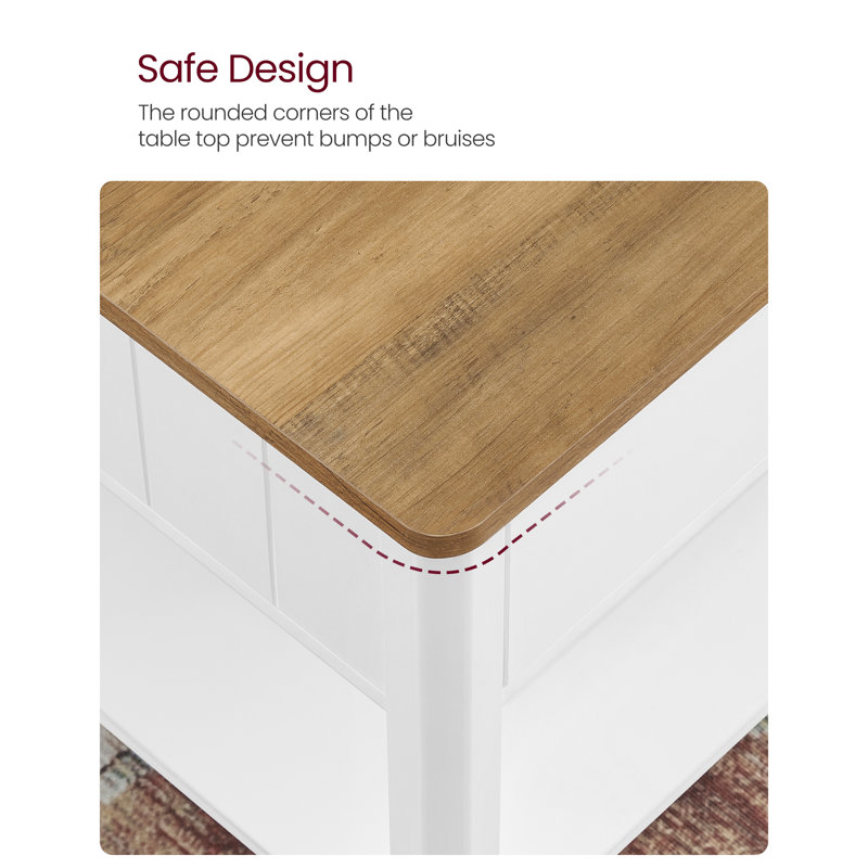 Oharra Coffee Table with 2 Large Drawers, Brown