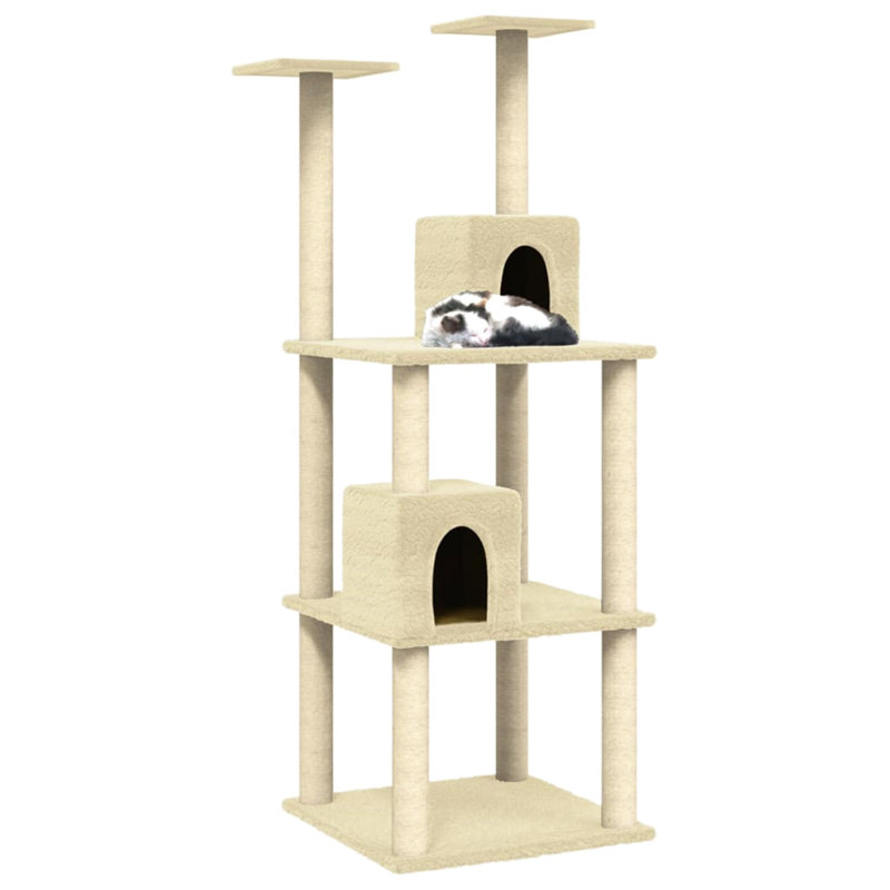 Lockesburg 141cm H Cat Tree, Cream