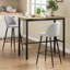 Metal Base Dining Table-565309199-565309197