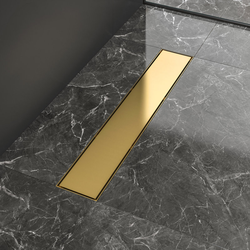23.6'' W Linear Grid, Brushed Gold
