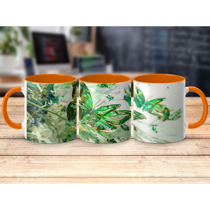 Ceramic Coffee Mug, Orange