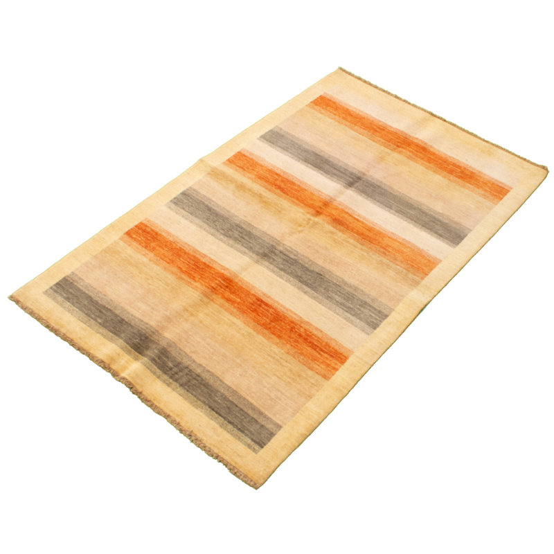 Tapis décoratif en laine noué à la main de conception unique noué à la main New Age 5 pi 2 po x 8 pi 4 po Deserea