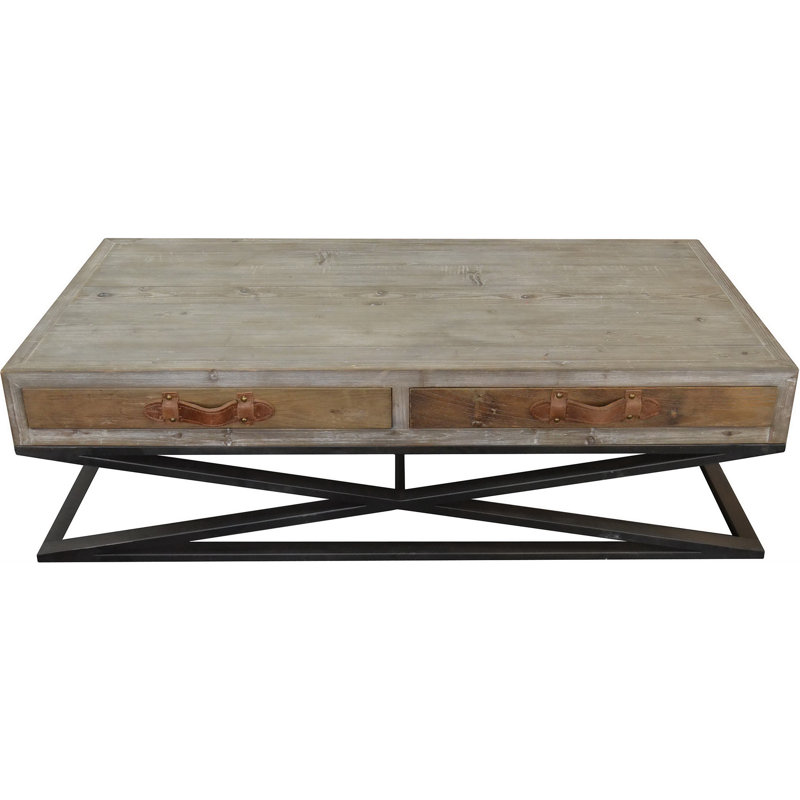 Llewellyn Solid Wood Top Coffee Table