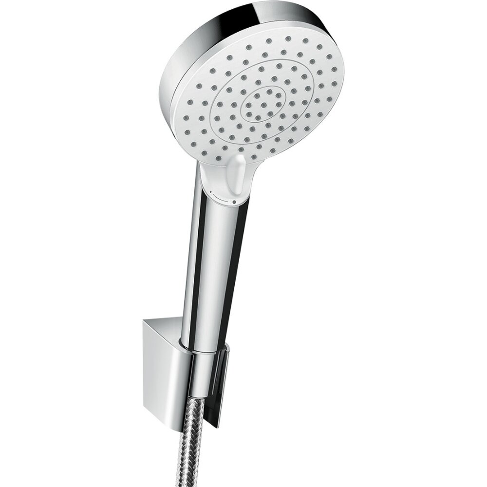 Hansgrohe Crometta Duschkopfhalterungset Vario Wassersparend 9 L/Min Mit Duschschlauch 160 Cm Weiß/Chrom