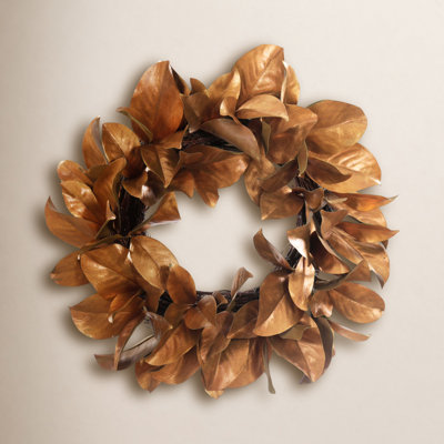 Bertrand Faux Magnolia Polyester Wreath