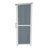54" Two - Tone Storage Shed in Grey & White - Sloped Roof, 5 Customizable Compartments, Ideal for Outdoor Storage