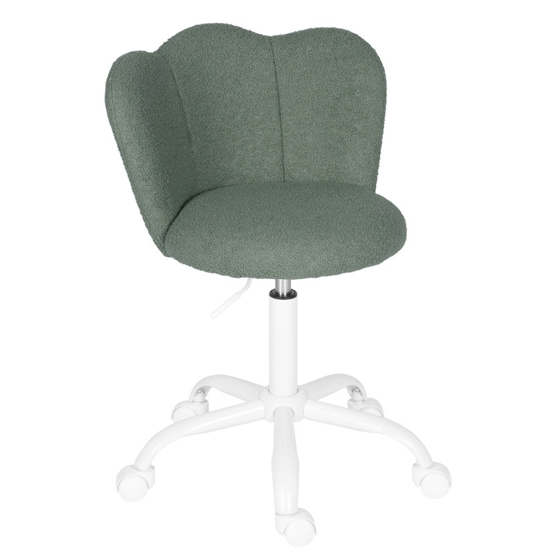 Office Chair, Green Boucle