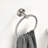 5 Wall Mount Towel Rack For Bathroom - Brushed Nickel Finish, Aluminium, Modern Style, Corrosion, Versatile Use, Simple Installation Mounted 5 Piece Nickel, Appearance, Rust-, Multifunctional-708093630