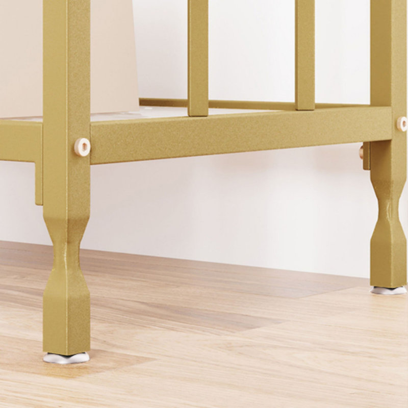 Outenbrouck 31.4'' Console Table, White, Gold