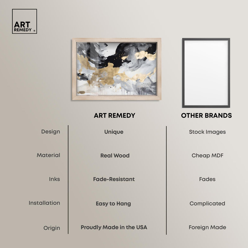 «Galactic View Shadowbox Print Boho», art mural par Art Remedy, H 11 po x l 16 po, Crème, crème