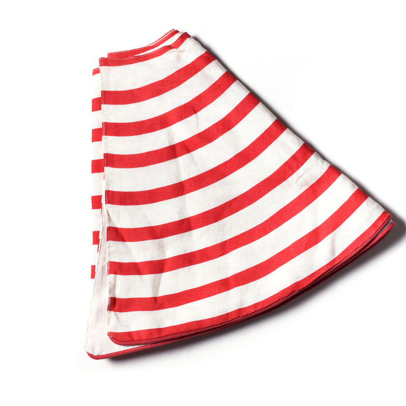 Striped Linen Tree Skirt